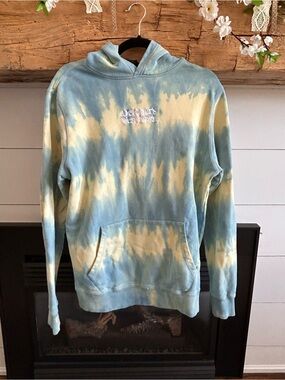 OVO Tie-Dye Blue and Yellow  Pullover Hoodie